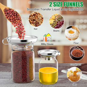 Corong Penyumbat Mulut Lebar Baja Tahan Karat, Aksesori Dapur Tidak Lengket Ekstra Besar - Product Image 5