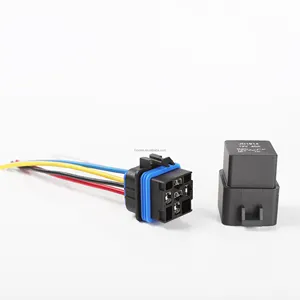 40A 12V 30A 40A继电器5PIN 5p汽车汽车继电器插座线束