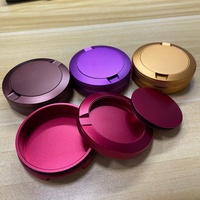 Boîte de rangement pour sachets de nicotine, boîte à snus suédoise moletée, boîte à snuff noire, boîte à snus en aluminium, boîte à snus en métal, logo personnalisé