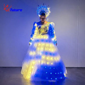 ชุดราตรียาวเรืองแสง LED สำหรับการแสดงชุดบอลรูม - Product Image 3