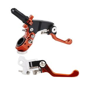 Accesorios para Moto, Palanca de Freno Plegable CNC Anticaída 360° para Motocicleta ° Palanca de Embrague de Fácil Extracción Apta para CQR, KL, KTM - Product Image 5
