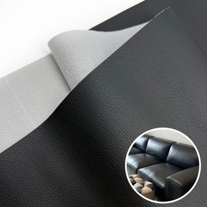 Furnitur kulit desainer dapat disesuaikan baru 2024 Sofa <span class=keywords><strong>PVC</strong></span> 1.1mm dengan pola Lychee Premium UNTUK Sofa dan tas dekoratif - Product Image 2