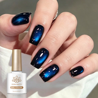 BORN PRETTY 10ml Collection de Gels Effet Œil de Chat Couleurs Foncées Tonées Profondes Fabricant OEM Vernis Gel Magnétique Fini Brillant pour Nail Art