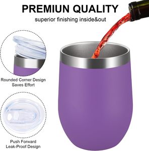 Gobelet à vin isotherme en acier inoxydable en forme d'œuf avec logo personnalisé, isolation thermique de 6 à 12 heures, portable - Product Image 4