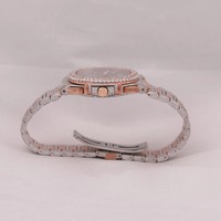 Diamant-Labor-Gezüchtete Bustdown Mechanische Edelstahl Luxus Tourbillon Uhr Analog Glas Unisex Hochwertige ETA-Uhrwerk