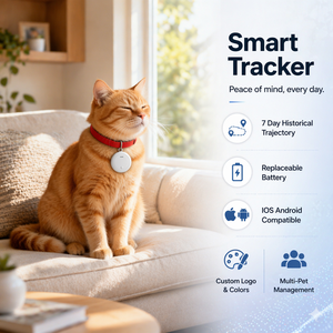 Mini traceur GPS anti-perte pour bagages de voyage, animaux de compagnie et objets, compatible Home Assistant Green Hub et AirTags, pour le suivi mondial en aéroport, modèle 2026 - Product Image 1