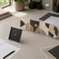 Kit d'emballage personnalisé pour CD en PP/PS avec logo et design graphique sur mesure, incluant un livret et une étiquette de disque OEM