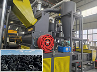 Línea Automática de Alta Capacidad para Trituración y Molienda de Neumáticos Usados, para la Producción de Caucho Reciclado y Mulch de Caucho sin Acero