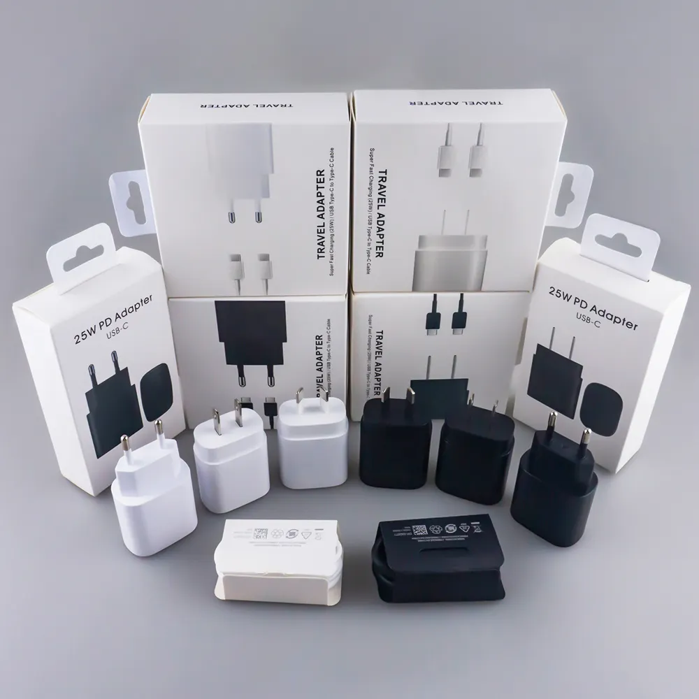 Original Super Fast Charger 25W Charger Phone Portable USB Type C Wall Charger Fast Charging Travel Adapter For iphone Samsung