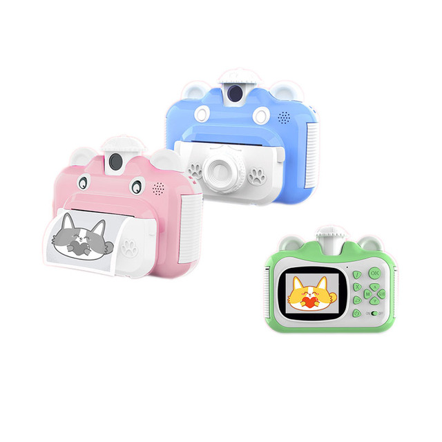 Children Instant Print Camera for Kids 1080p HD Mini Camera With Thermal Photo Paper Digital Camera Kids Gifts Toys K1