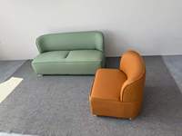 Canapé en cuir moderne à pattes de chat pour salon, maison, appartement, bureau, hôtel, salle de séjour, mobilier commercial