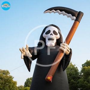 Inflable personalizado para Halloween al aire libre Horror <span class=keywords><strong>casa</strong></span> patio jardín decoración inflable Grim Reaper para fiesta de Halloween para decoración del hogar - Product Image 3
