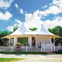 Tente d'hiver quatre saisons, Dôme de glamping, Igloo, Maison de neige, Maison mobile préfabriquée, Structure à ossature en acier inoxydable, Une chambre, Salon