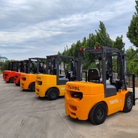 Chariot élévateur diesel diesel 3t 3ton 3500kg avec 3 étapes de mât hauteur de levage de 4500mm avec EPA