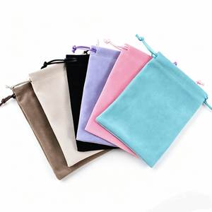 Velvet Drawstring Pouch for Jewelry Cosmetics Gemstones <b>Watches</b> & More - Product Image 1