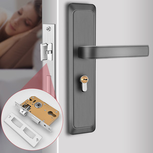 Furniture Lock Universal Interior Door Lock 21 24 Mm Brass <b>Key</b> Cylinder Minimalist Design For Wooden Cabinet Doors - Product Image 1