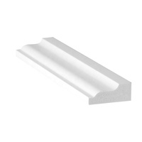 PVC blanc 107 quart de rond ignifuge pour décoration intérieure 5/8\" X 5/8\" Services de découpe et de moulage personnalisés inclus