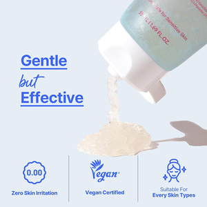 Nettoyage en profondeur des pores et exfoliation douce avec un nettoyant visage hydratant à l'acide hyaluronique PHA et au panthénol, nettoyant visage en gelée - Product Image 4