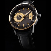 Montre mécanique de luxe pour homme, bracelet en cuir véritable, boîtier en acier inoxydable de 41 mm, montre-bracelet automatique, logo personnalisé, montres de marque