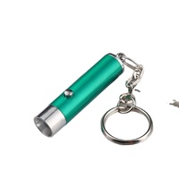 Détecteur de billets UV, mini lampe torche LED alimentée par batterie 0,5W, porte-clés, lampe torche portable en alliage d'aluminium, anti-UV