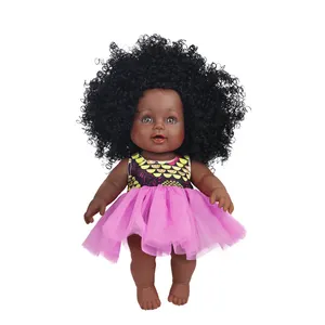 ตุ๊กตาเด็กแอฟริกันเด็กผู้หญิง,ตุ๊กตาสีดำหยิกสำหรับการศึกษา