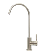 Robinet filtrant à col de cygne Robinet d'eau potable directe en nickel brossé Traitement de l'eau Robinet d'eau pure