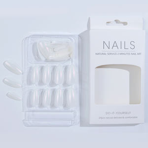 Ongles à Presser Haute Qualité Style Français Œil de Chat Aurore Amande en <span class=keywords><strong>Gel</strong></span> Doux, <span class=keywords><strong>Faux</strong></span> Ongles Autocollants Marque Privée pour Doigts - Product Image 3