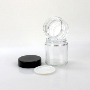 Bocaux en verre transparent de plusieurs tailles 100 ml/120 ml, forme cylindrique, contenants de stockage de qualité alimentaire avec bouchons à vis noirs - Product Image 6