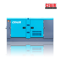 Compresseur d'air à vis diesel CFAlR industriel haute pression 11 m3/min 390 CFM 10 bar, refroidissement par air, stationnaire, construction