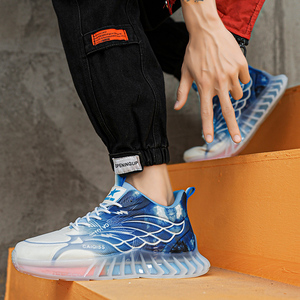 Zapatos Deportivos Casuales para Hombre, Ligeros, Transpirables, de Corte Bajo, con Cordones, Antideslizantes, Cómodos, de Tela, para la Vida Diaria - Product Image 6