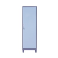 Armoire de rangement en acier multi-couleurs sur pied, personnalisable, à portes simples, pour vêtements, casier en acier, armoire de rangement, vente en gros