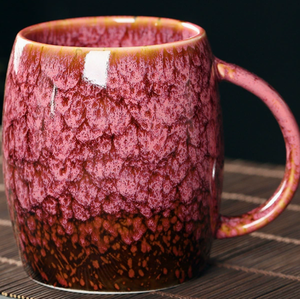 Taza de Cerámica Ecológica Retro Europea Personalizada al por Mayor, Taza de <span class=keywords><strong>Café</strong></span> Colorida con Asa, Taza de Gran Capacidad para Oficina - Product Image 2