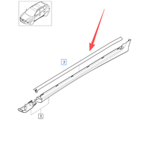 Joint d'étanchéité en caoutchouc résistant à l'usure pour aileron latéral de voiture XC60, référence OE 31213683.