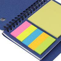 Carnet promotionnel personnalisé avec logo, agenda à points imprimé, stylo, notes adhésives, reliure thermique, formats A4/A5/A6/B4, papier offset PP, couleur personnalisée