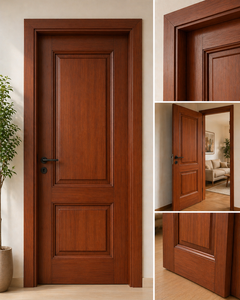 Puerta de Madera de Caoba Premium Elegante, Panel Sólido, Acabado Duradero con Vetas Naturales, Diseño Personalizado, Uso Interior y Exterior - Product Image 2