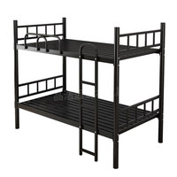 Lit superposé avec structure métallique, lit double pour dortoir, pour étudiants et personnel - Design minimaliste moderne personnalisable, robuste et stable