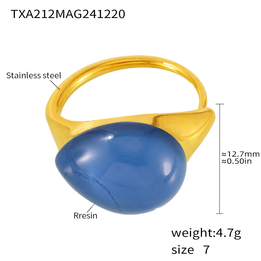 blue resin ring