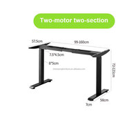 Bureau debout électrique professionnel réglable, cadre en fer, plateau en MDF, capacité 80-120 kg, ergonomique moderne pour bureau, maison et gaming