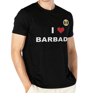 Lightweight and Breathable Barbados Fan T-<b>shirt</b> for Summer Outdoor Gatherings and Matches Promotion - Product Image 2