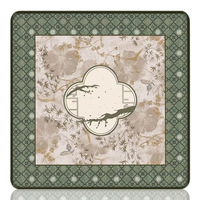 Jeu de Mahjong américain floral Garden Brunch Jade Crane, 160 tuiles avec tapis, tuiles de luxe peintes à la main en acrylique