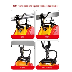 Palan électrique portable petite grue de levage rapide domestique avec élingue de câble nouvelle Machine en métal - Product Image 2
