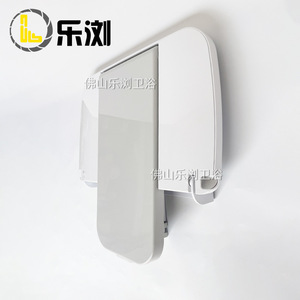 Le Liu Wall Mounted <b>Folding</b> Bath Seat 49.5x52x12.5cm Plastic Aluminum Alloy <b>Shower</b> <b>Stool</b> For Elderly And Pregnant Women - Product Image 3