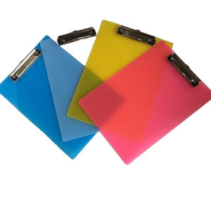 Accessoires de bureau en PVC coloré, porte-cartes, dossier Kraft, organisateur avec Logo personnalisé, en plastique, <span class=keywords><strong>flexible</strong></span>, pour bureau et école - Product Image 1