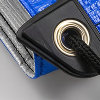 Bâche en PE robuste et imperméable, tissée, enduite, unie, écologique, en polyéthylène, multi-usages