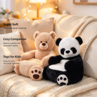 Meilleures ventes : Canapé paresseux en peluche Panda dessin animé, Jouets en peluche animaux en peluche, Chaise licorne en peluche mignonne pour enfants avec logo personnalisé