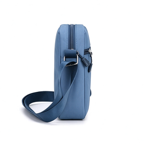 Bolso Bandolera Oxford para Hombre, Personalizado con Logotipo, Impermeable, Ligero, de Poliéster, Mini Bolso de Cintura Negro, Venta al Por Mayor de Fábrica - Product Image 6