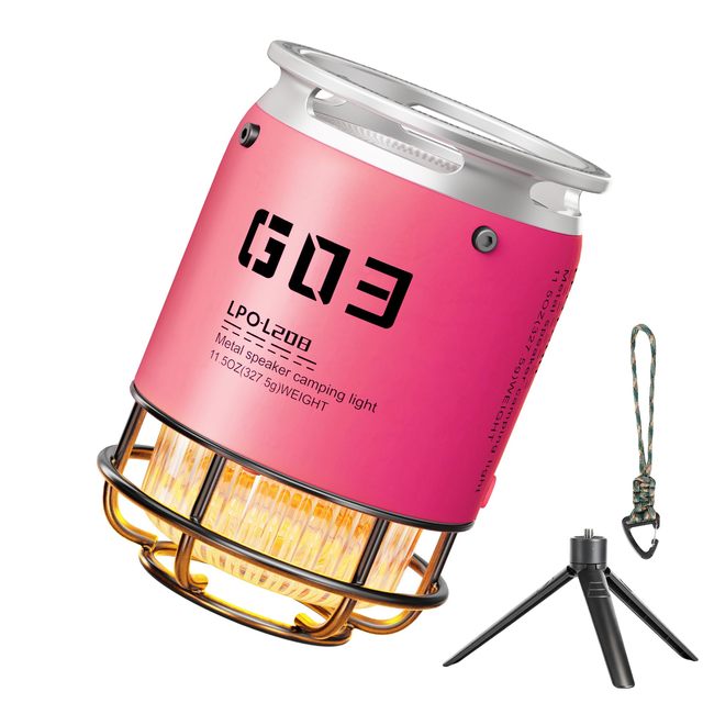 Portable Outdoor  Speaker with LED Camping Lantern Rechargeable Wireless Speaker for Camping Hiking Travel