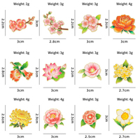 Lot de 12 épingles de revers florales en métal, en alliage de zinc, émail souple et dur, impression UV, broches Floraw pour vêtements et sacs à dos