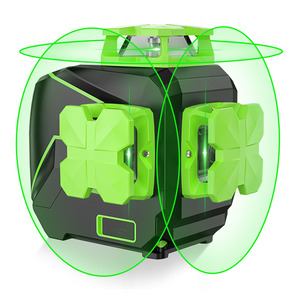 Nivel Láser <span class=keywords><strong>Huepar</strong></span> <span class=keywords><strong>S03CG</strong></span>-L de 360 Grados, Haz Verde 3D, Líneas Cruzadas Horizontales y Verticales Giratorias - Product Image 1