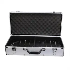 Gümüş taşınabilir 64 yuvası şarj saklama kutusu bavul şarj cihazı TT006 kablosuz tur rehberi sistemi için Retekess T130 T131 TT106